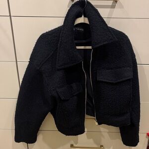 Zara Teddy Cropped Jacket